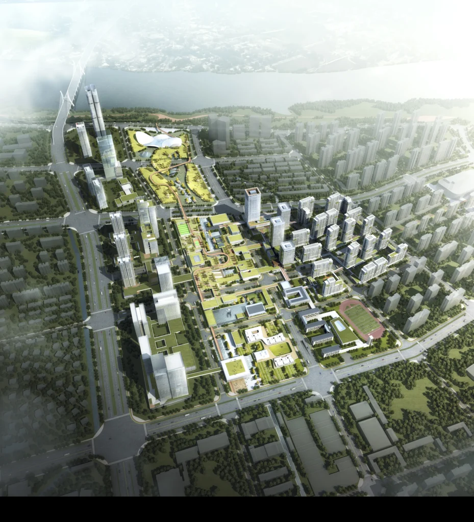 Exterior Aerial Render 