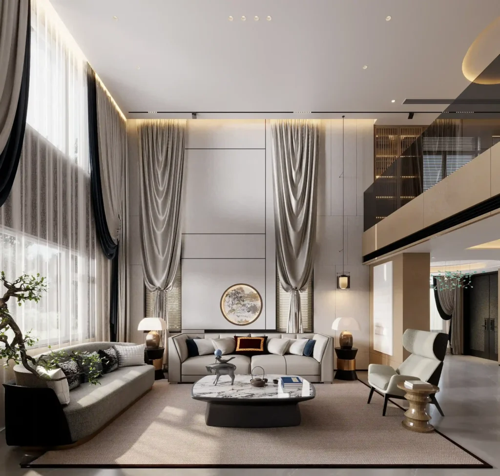Living Room Interior Render